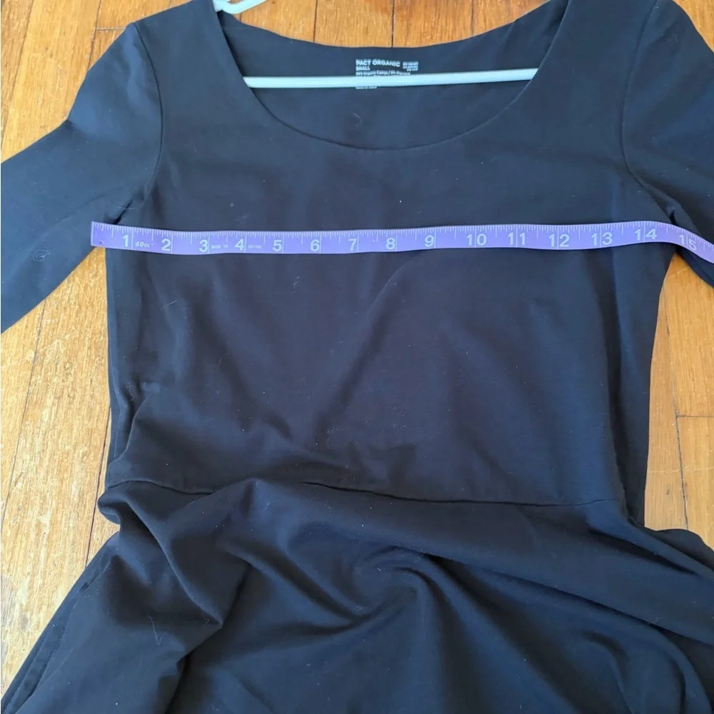 Women’s pact organic cotton skater dress scoop neck staple pockets size S